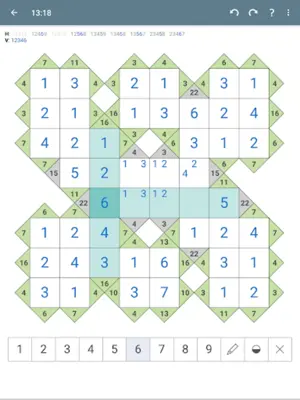 Kakuro (Cross Sums) android App screenshot 1