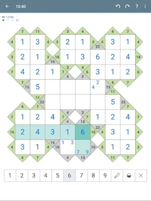 Kakuro (Cross Sums) android App screenshot 2